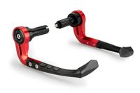 Puig 21993R Bemhendelbescherming RAW met contragewicht, robuust design en universele aanpasbaarheid, rood