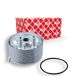 febi bilstein 107280 Oliekoeler met afdichtring, 1 stuk | Compatibel met: NISSAN CABSTAR, NAVARA NP300, NAVARA NP300 Pritsche/Fahrgestell, NP300 PICKUP, NT400 CABSTAR, PATHFINDER III