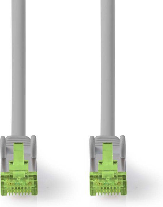 Nedis Cat 8.1 Netwerkkabel - S/FTP - RJ45 Male - RJ45 Male - 20.0 m - Rond - LSZH - Grijs - Label