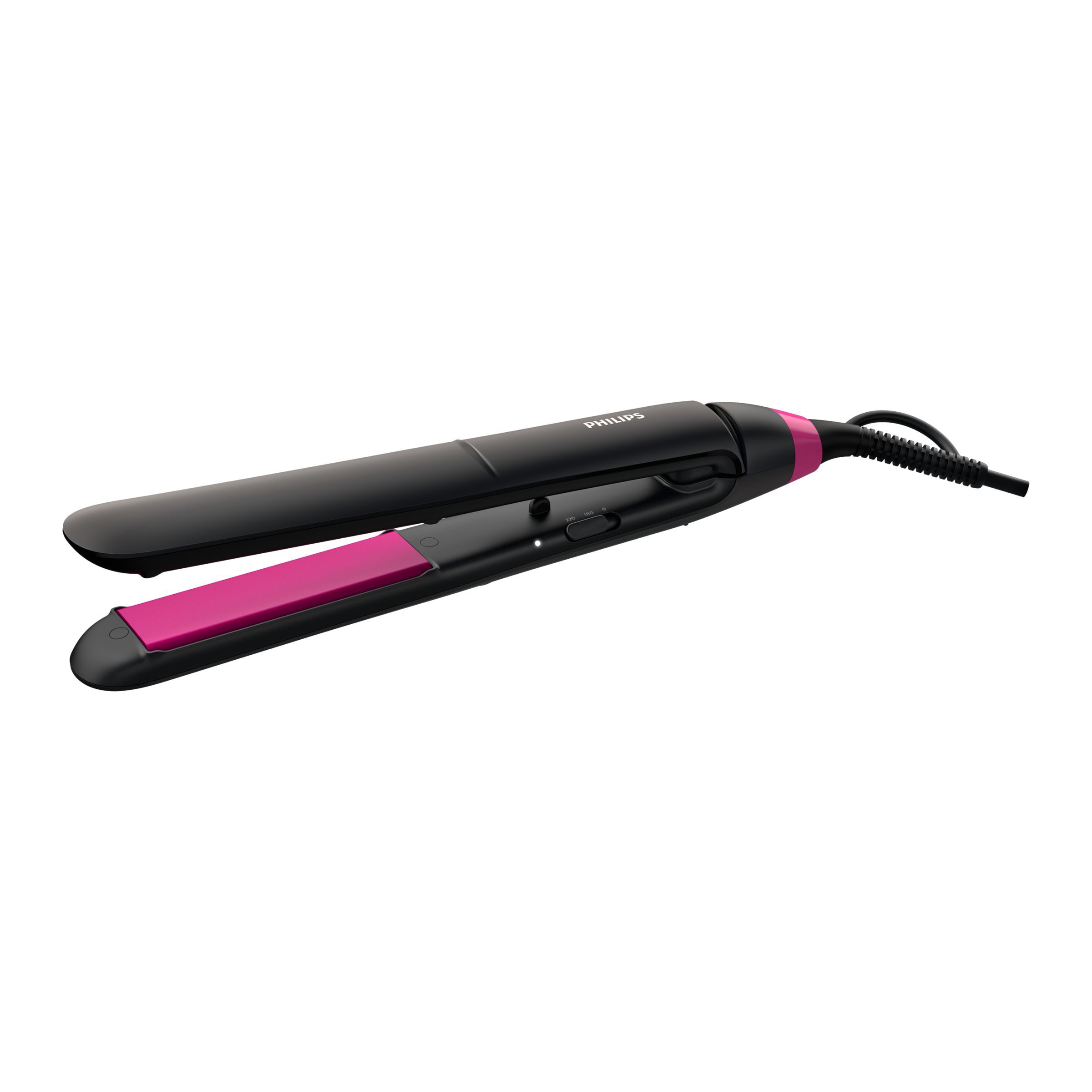 Philips StraightCare Essential BHS375/00 - Straightening Stijlborstel - Zwart/Roze