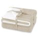 AmeliaHome Deken 130x180 cm delicate stiksels Sherpa lamsvel look woondeken Shleepy beige
