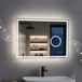 OEM Icecat Bluetooth-spiegel voor de badkamer met verlichting, rechthoekig, 60x80 cm