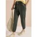 Taille mi-haute Jambes slim Pantalon Coupe ample