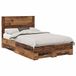 vidaXL Bedframe met lade en opslag Oudhout 120 x 190 cm Bewerkt hout