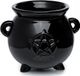 Puckator Pot à fleurs Chaudron de sorcière noir Céramique Debout - Intérieur 11x13cm