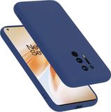 Cadorabo Hoesje geschikt voor OnePlus 8 PRO in LIQUID BLAUW