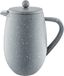 Café Olé BFD Granite Cafetière, 18/10 roestvrijstalen dubbelwandige behuizing en gaasfilter, grijze granietlook, 1000 ml (8 espressokopjes of 4 mokken)