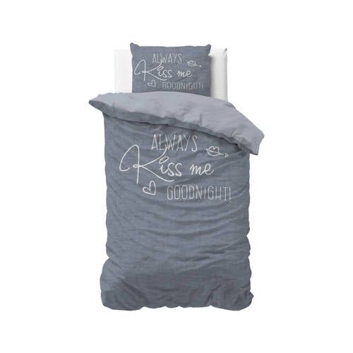 Sleeptime 1-persoons dekbedovertrek 140x220 cm - blauw