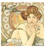 Mucha 2027: Wandkalender 30x30 cm (30x60 cm geöffnet), Kunstkalender mit Jugendstil-Motiven von Mucha