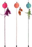 Flamingo Glitty - Speelgoed Katten - PS Hengel Glitty+bal Multi 42cm Assortiment