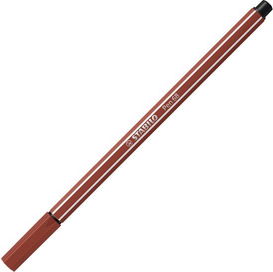 STABILO Pen 68 Viltstift - Sienna - per stuk
