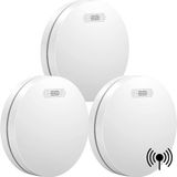 Aroha Link Hittemelder/Rookmelder - 10 jaar batterij - 3 stuks