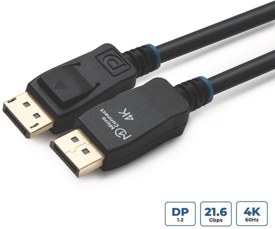 Microconnect MC-DP-MMG-1500 DisplayPort kabel 15 m Zwart