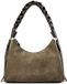 Coccinelle Boheme Suede Bimaterial Schoudertas 30 cm seagras/seagras
