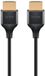 Goobay HDMI kabel | Slimline | HDMI2.1 (8K 60Hz + HDR) | CCS | zwart | 2 meter
