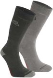 Craghoppers Nosilife Twin Pack Half Lange Sokken Grijs EU 39-42