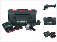 Metabo W 18 L 9-125 meuleuse d'angle sans fil 18 V 125 mm + 2x batterie 4,0 Ah + chargeur + metaBOX