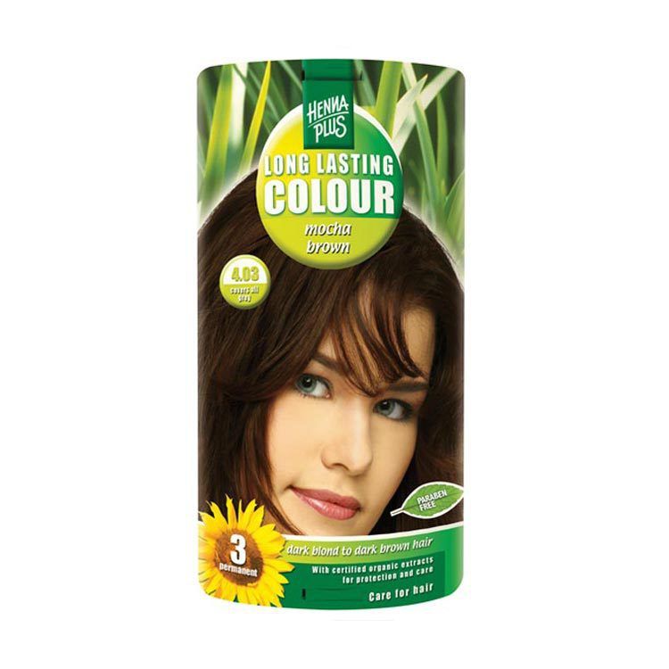 Hennaplus 4.03 Mocha Brown Long Lasting Colours 100ml