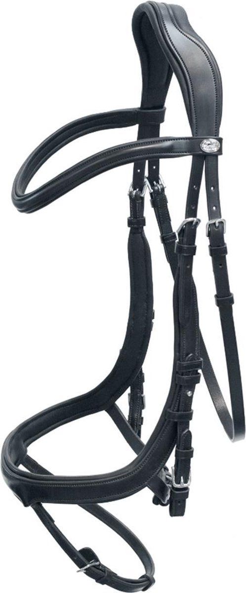Schockemöhle Hoofdstel Equitus Alpha - Black-silver - full