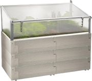 JUWEL Timber combi-set (verhoogd bed incl. broeibed opzetstuk, 130x60 cm/hoogte 90/100 cm, inhoud ca. 360l, hoge warmte-isolatie, raamventilator windbeveiligd) 20478, Nordic Wood