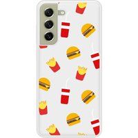 Samsung Bedrukt siliconen hoesje compatibel met Galaxy S21 FE Fast food
