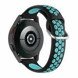 By Qubix Qubix Garmin Venu 4 45mm Siliconen Sportbandje Zwart + Blauw