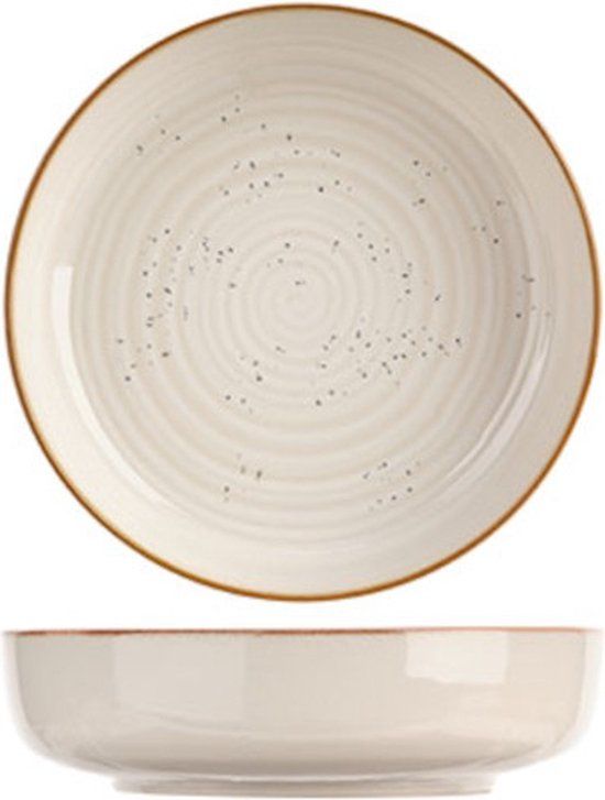 Cosy & Trendy Diepe Borden – Baltic Vanilla – Ø 18 cm – 6 stuks