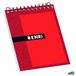 ENRI Schrijfblok ENRI Rood 4 mm 80 Lakens 1/16 (10 Stuks)