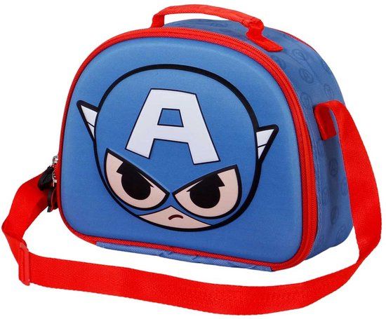 Karactermania Marvel Captain America 3D Bobblehead Thermische Lunchtas
