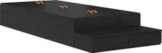 Maison Exclusive - Lit cadre avec rangement Chêne noir 80 cm Bois d'ingénierie