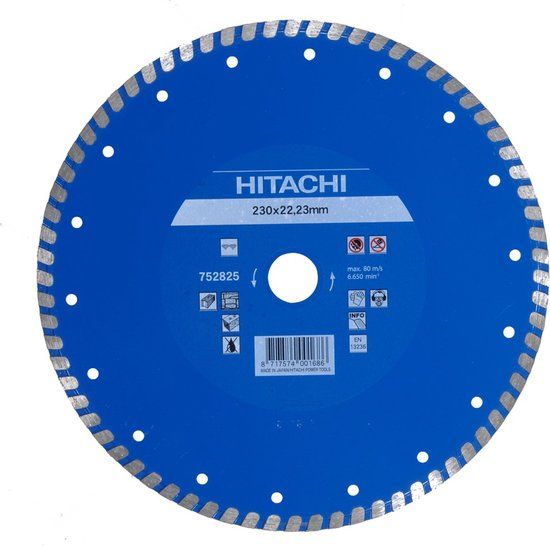 Hikoki Accessoires KOKI Benelux B.V. Diamant Zaagblad 115X22,2X6Mm Type Turbo Vlak