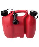 hünersdorff GmbH Doppelkanister 1,5 l, dubbele Profi PE-HD tank, naakte goedkeuring, accessoires, zwart/rood, 3 + 1,5 l, 5 l, rood, 14,5 x 30,8 x 25,4 cm 804000