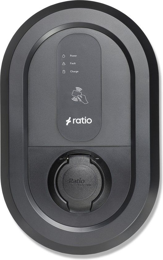 Ratio io6 Laadpunt 22kW Socket E-Flux - Zwart