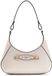 GUESS Mimina Top Zip Shoulder Bag Stone crème