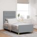 Prolenta Maison Exclusive - Cadre de lit avec tête de lit gris clair 80 x 200 cm en tissu