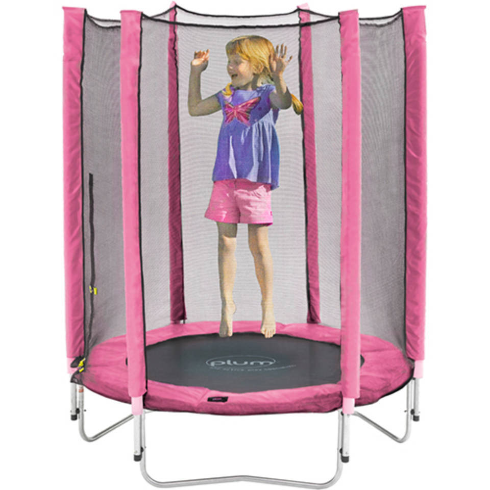 Plum Junior trampoline & Veiligheidsnet Roze