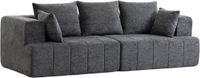 Homcom 3 Seater Sofa-Chenille (100 % Polyester)-248 x 104 x 87 cm-Grau