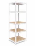 Merkloos Stellingkast - 200x80x60 cm - tot 875 kg - wit-bruin