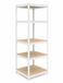 Merkloos Stellingkast - 200x80x60 cm - tot 875 kg - wit-bruin
