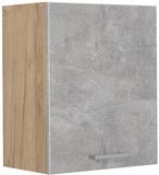 Vicco Hangkast R-Line, Beton/Goudkleurig Eiken, 50 cm