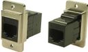 Cliff CP30724M3 Dualslim metal Cat3 RJ12 M3 CP30724M3 adapter, flush mount nickel, black 1 piece