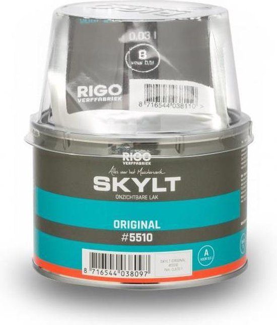 Rigostep Skylt Original 5510 2K PU-lak - 500 ml - Mat - Voor Hout