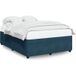 Maison Exclusive - Cadre de lit sans matelas bleu 140x190 cm velours