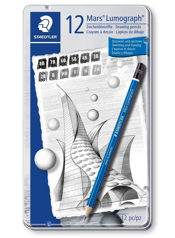 Staedtler Mars Lumograph 100 Tekenpotloden - Paper box