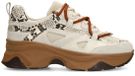 Sacha - Dames - Witte sneakers met snake details - Maat 36