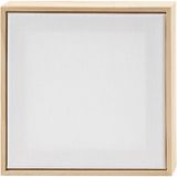 Creativ Company CC Stretched Canvas with Frame, size 15,8x15,8 cm, 280 g, white, 1 pc