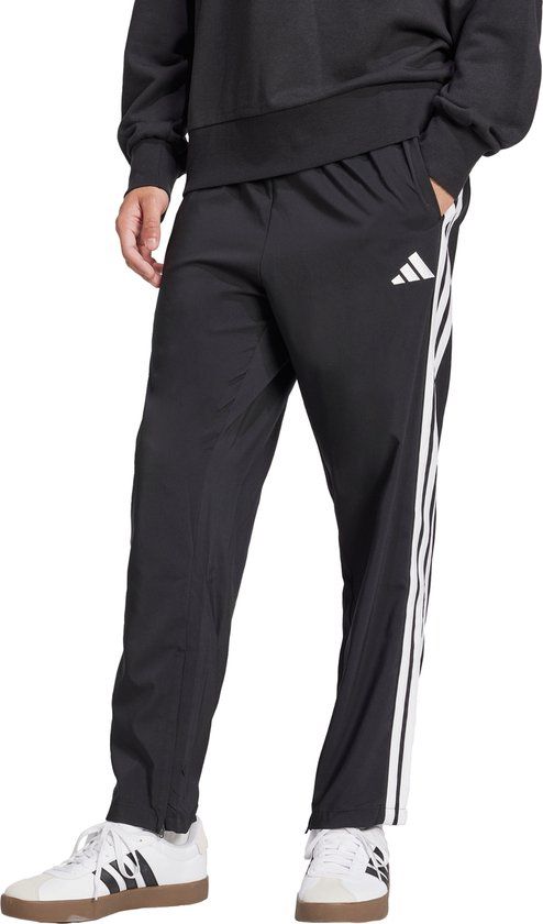adidas Sportswear Essentials 3-Stripes Stanford Open Hem Broek - Heren - Zwart - XS