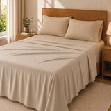 Degrees home Premium 3-delige beddengoedset van microvezel polyester, met verstelbaar hoeslaken, laken en kussensloop, bed 105 cm