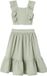 Vertbaudet Ceremonie-set blouse en rok met volant voor meisjes saliegroen