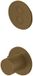 Hotbath Cobber PB7009 inbouw thermostaat met 2 pushbuttons (afbouwdeel)